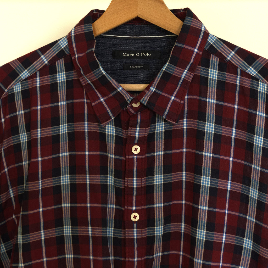 Marc O'Polo, burgundy checked shirt