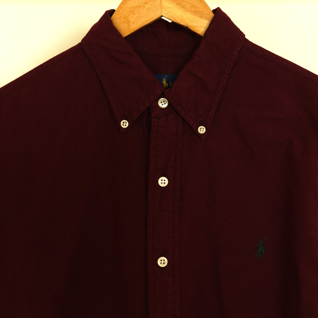 Ralph Lauren, burgundy button-down
