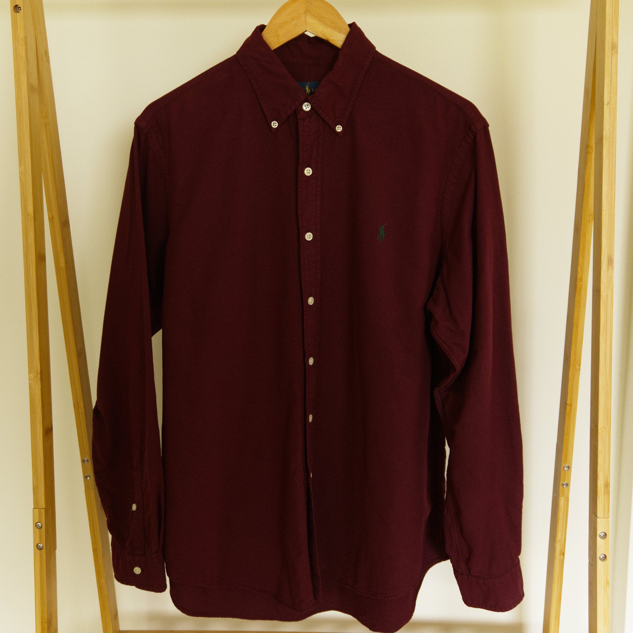 Ralph Lauren, burgundy button-down