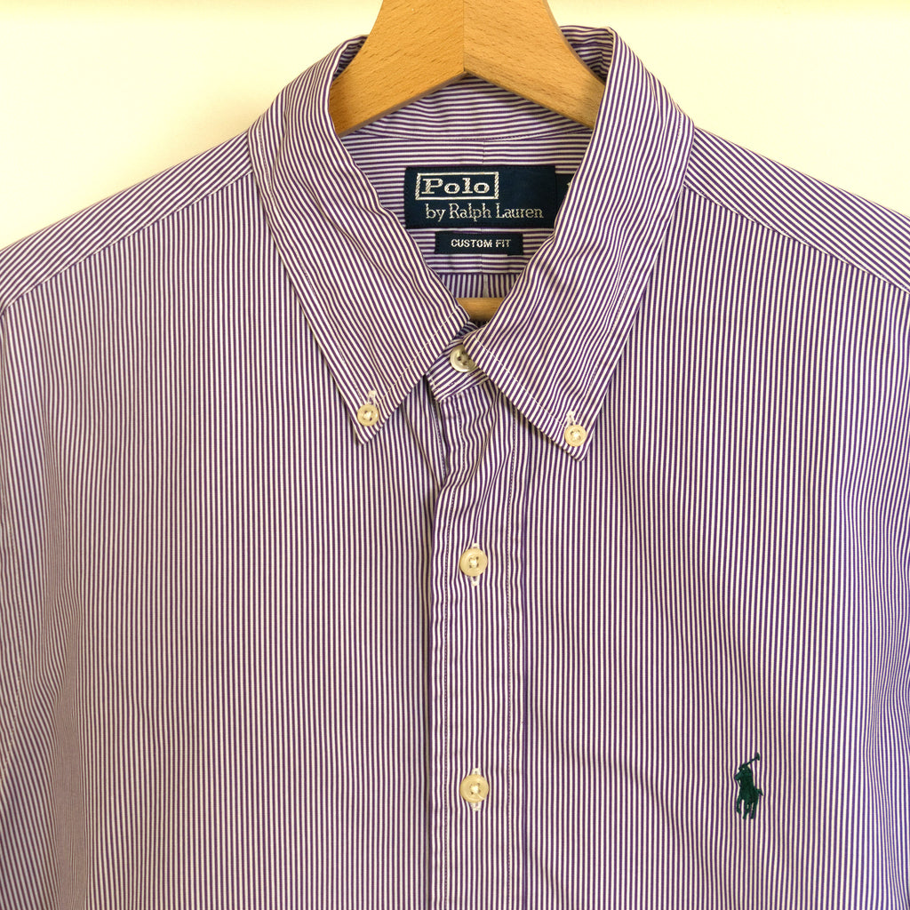 Polo Ralph Lauren, purple-striped button-down