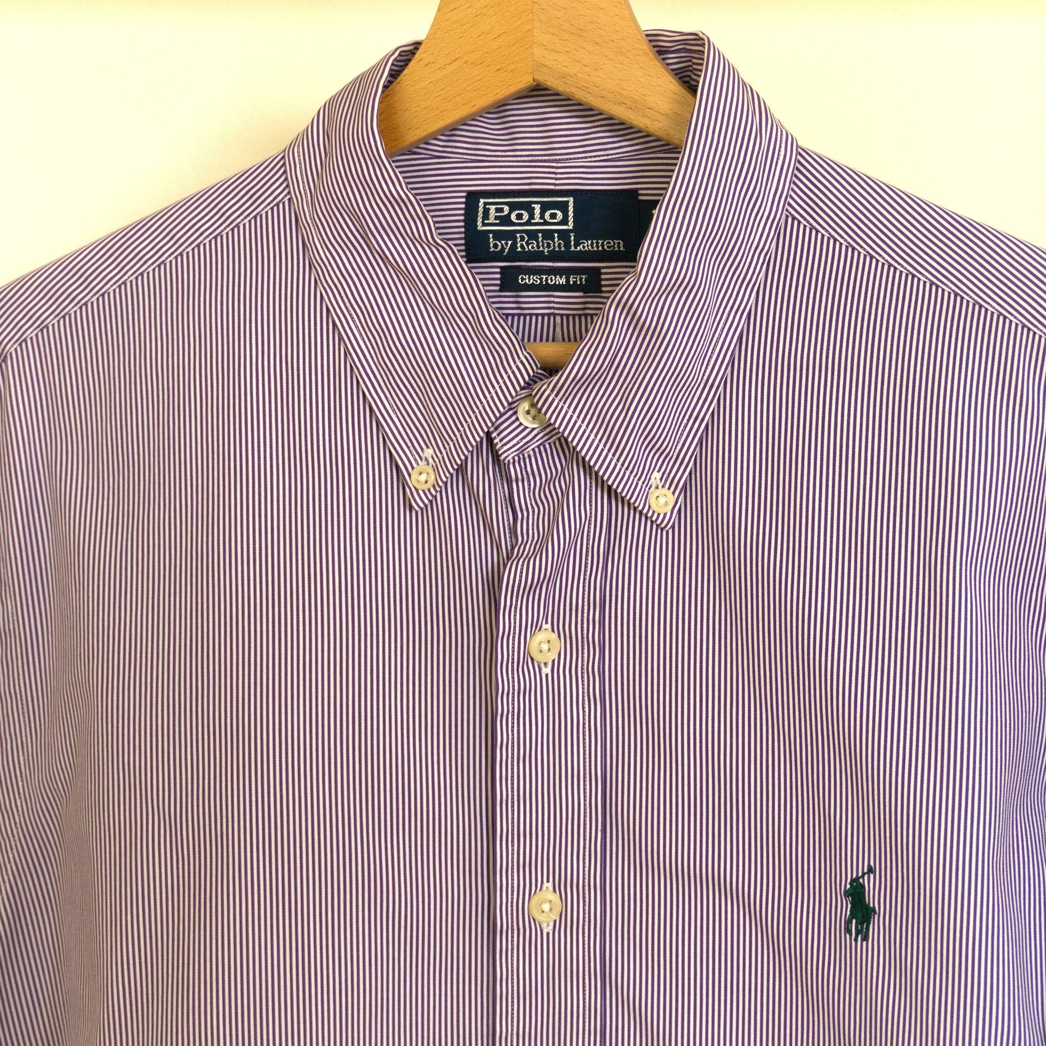 Polo Ralph Lauren, purple-striped button-down
