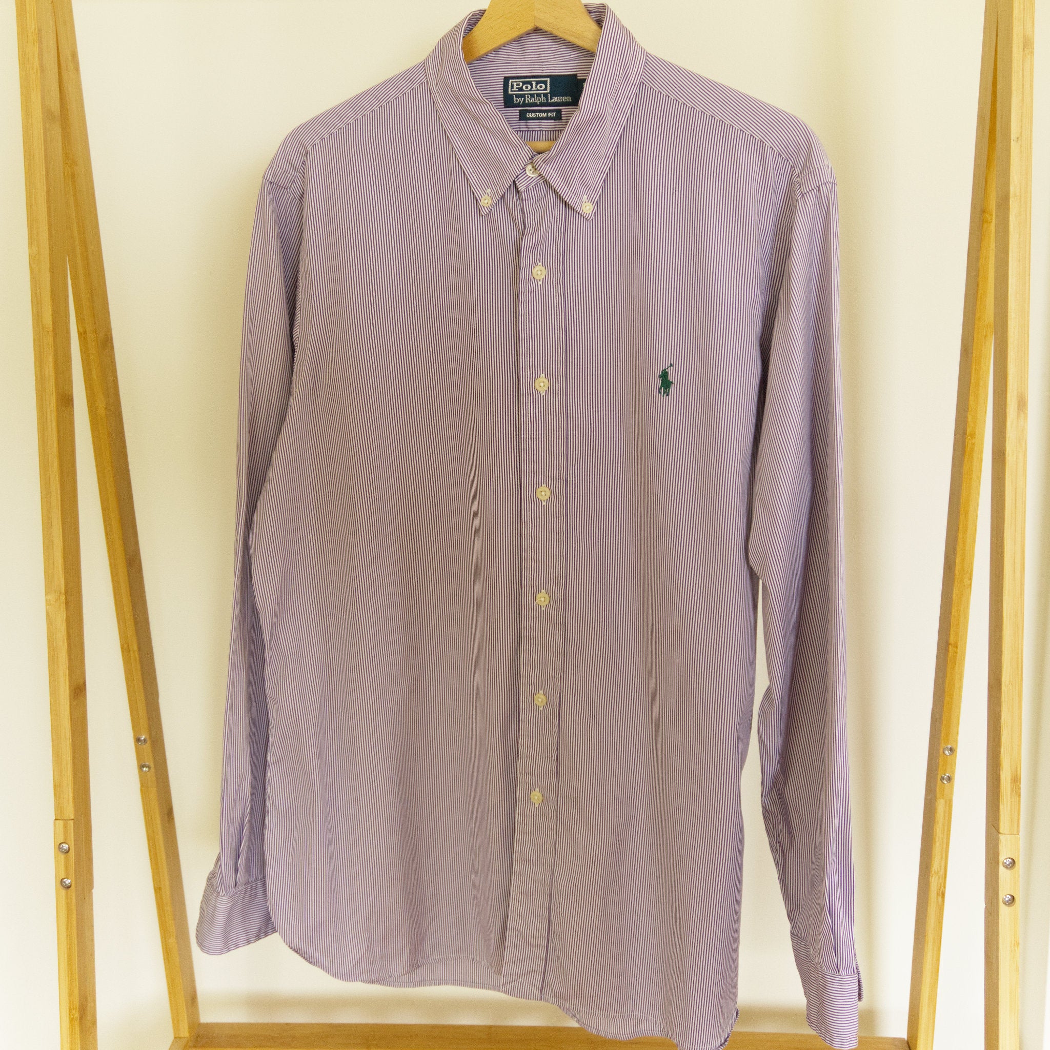 Polo Ralph Lauren, purple-striped button-down