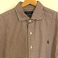 Polo Ralph Lauren, brown gingham shirt
