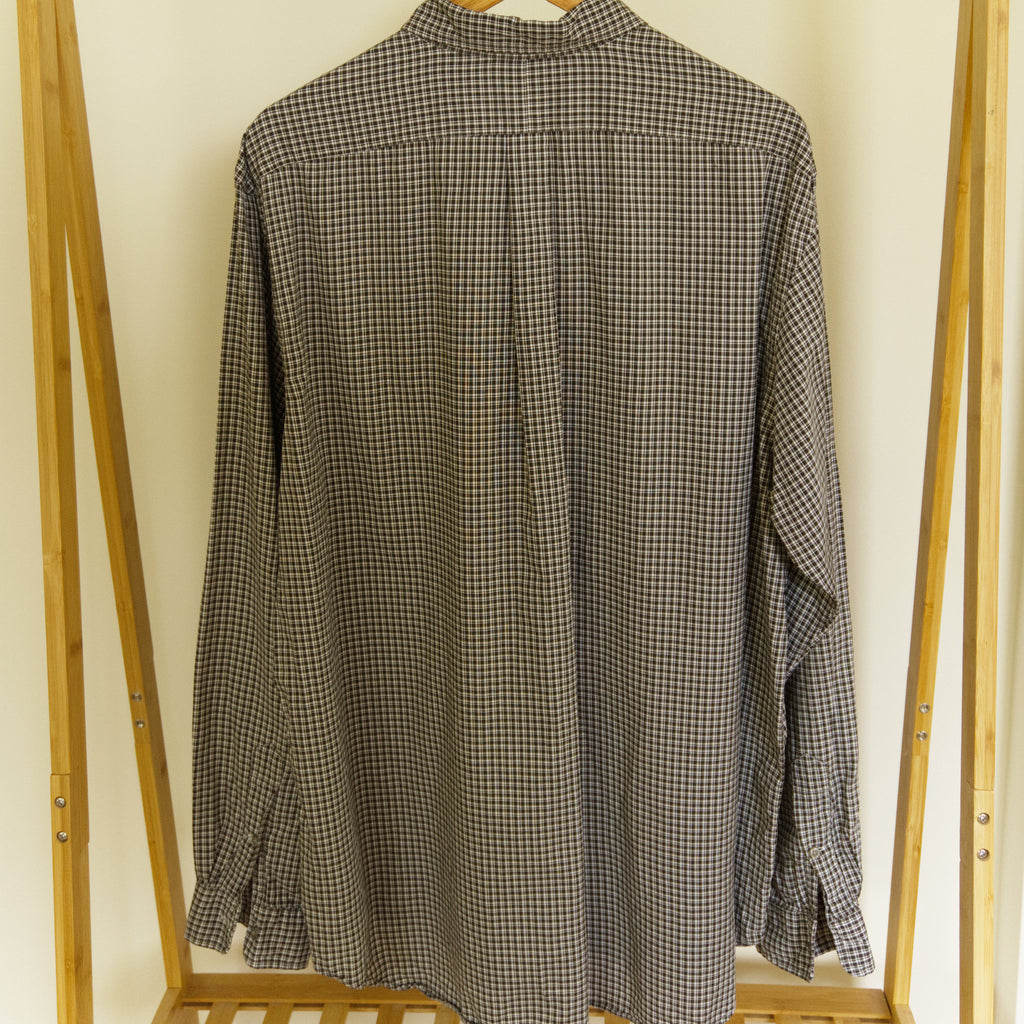 Ralph Lauren, black and white check shirt