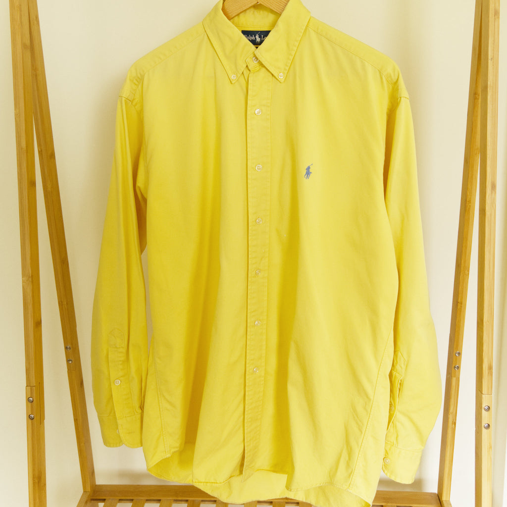 Ralph Lauren, butter-yellow shirt