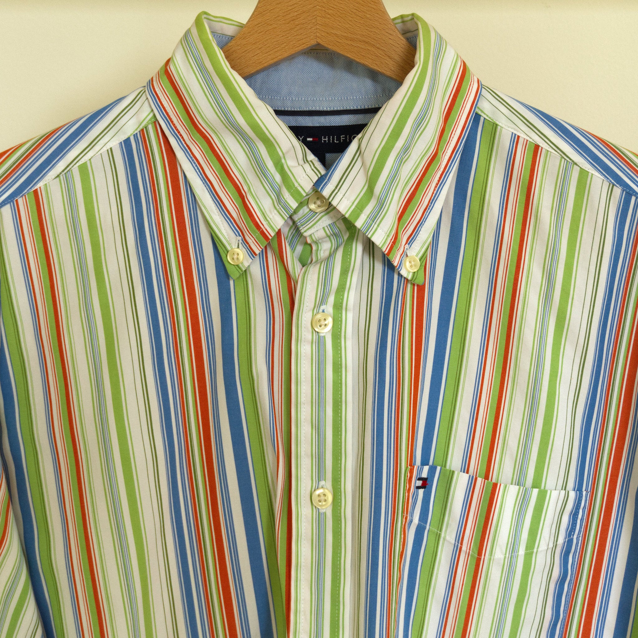 Tommy Hilfiger, multi-stripe shirt
