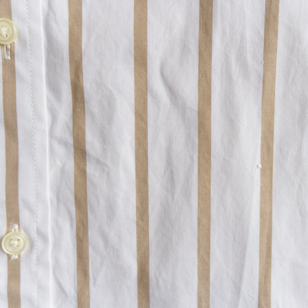 Tommy Hilfiger, tan-striped cotton shirt