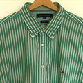 Tommy Hilfiger, green-striped shirt