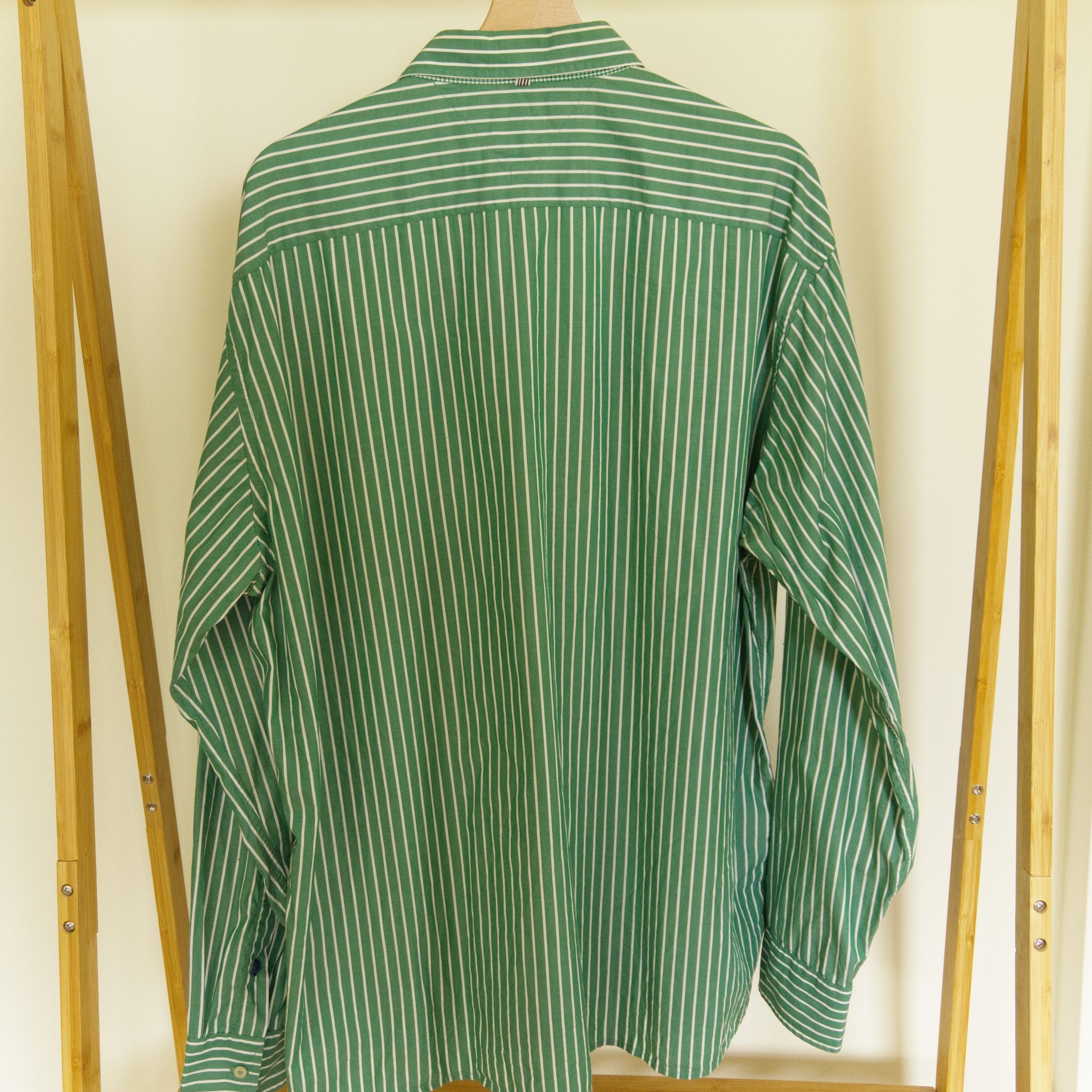Tommy Hilfiger, green-striped shirt