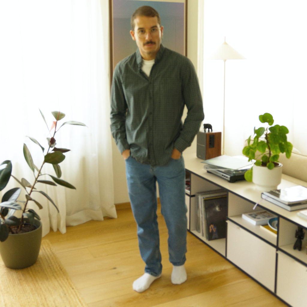 Marc O'Polo, green checked shirt