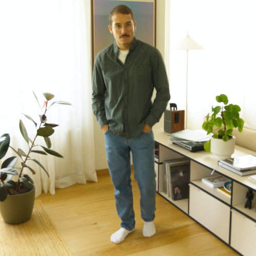 Marc O'Polo, green checked shirt