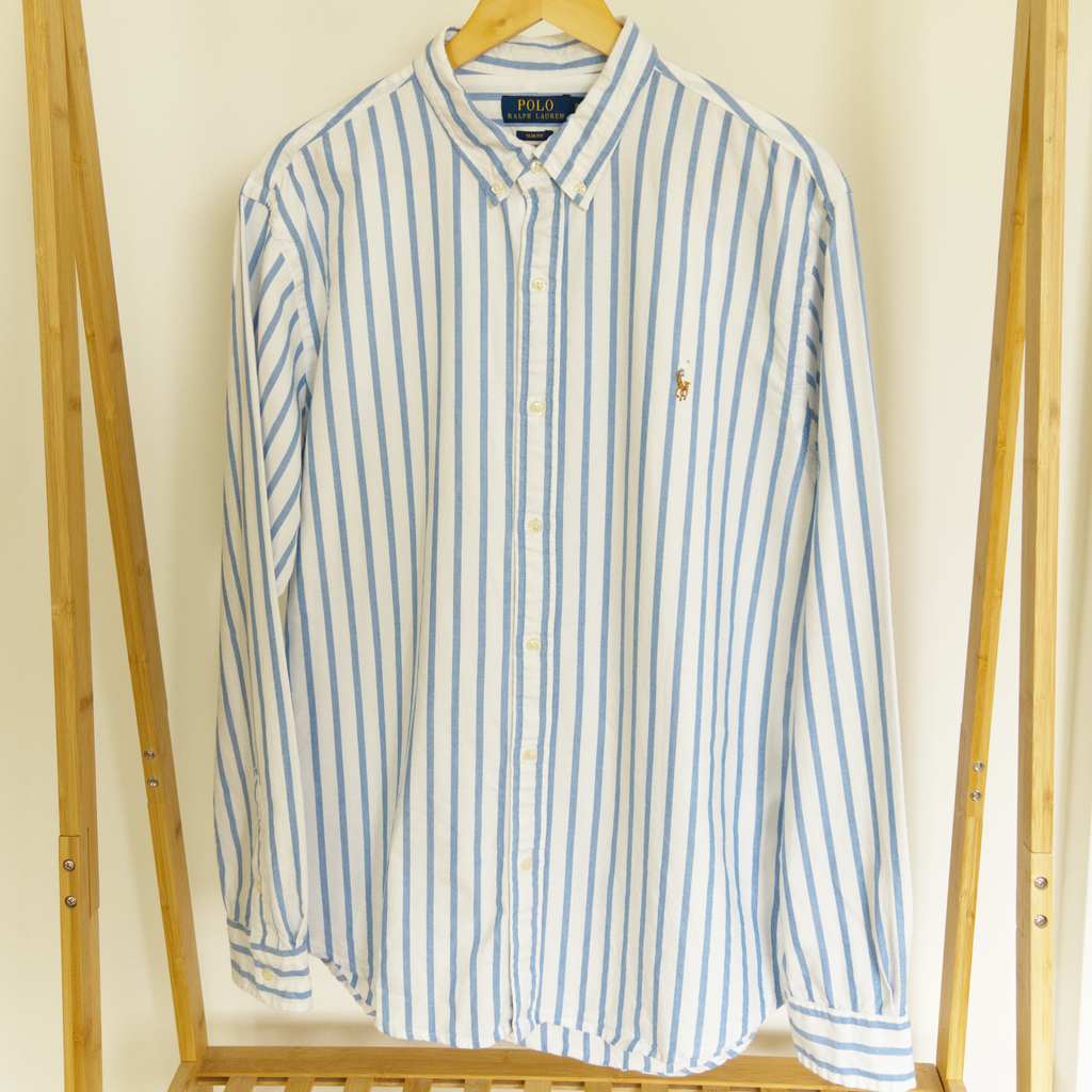 Polo Ralph Lauren, blue-striped button-down