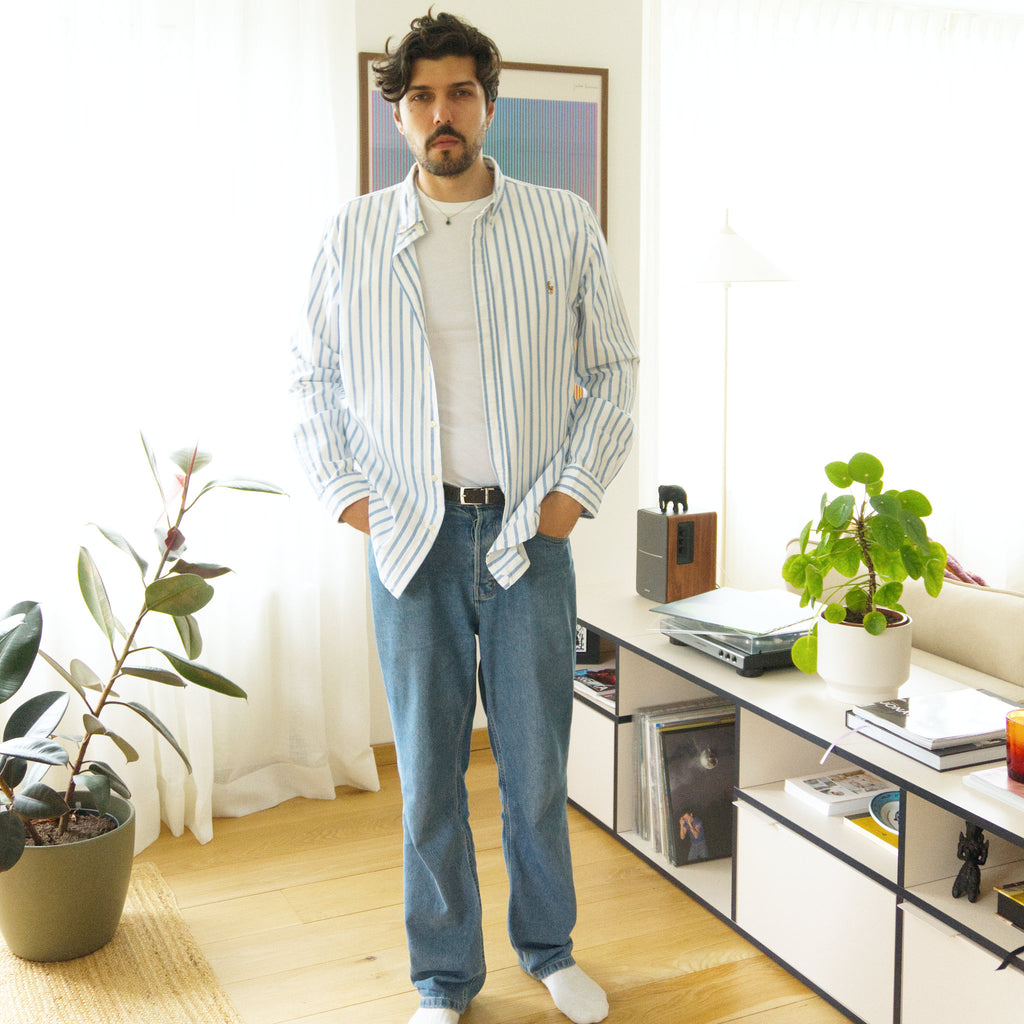 Polo Ralph Lauren, blue-striped button-down