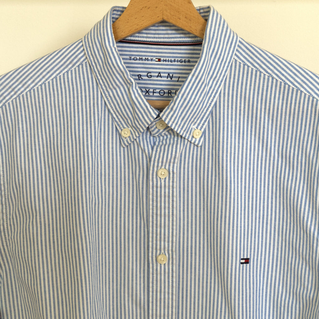 Tommy Hilfiger short-sleeve oxford, blue stripe