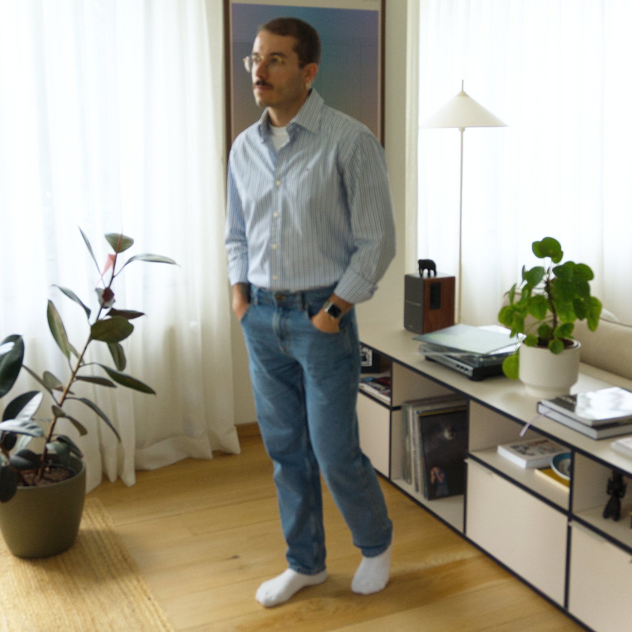 Tommy Hilfiger Denim, blue-striped shirt