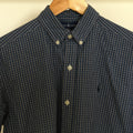 Ralph Lauren, navy mini-check shirt