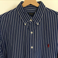 Polo Ralph Lauren, navy bengal-stripe shirt