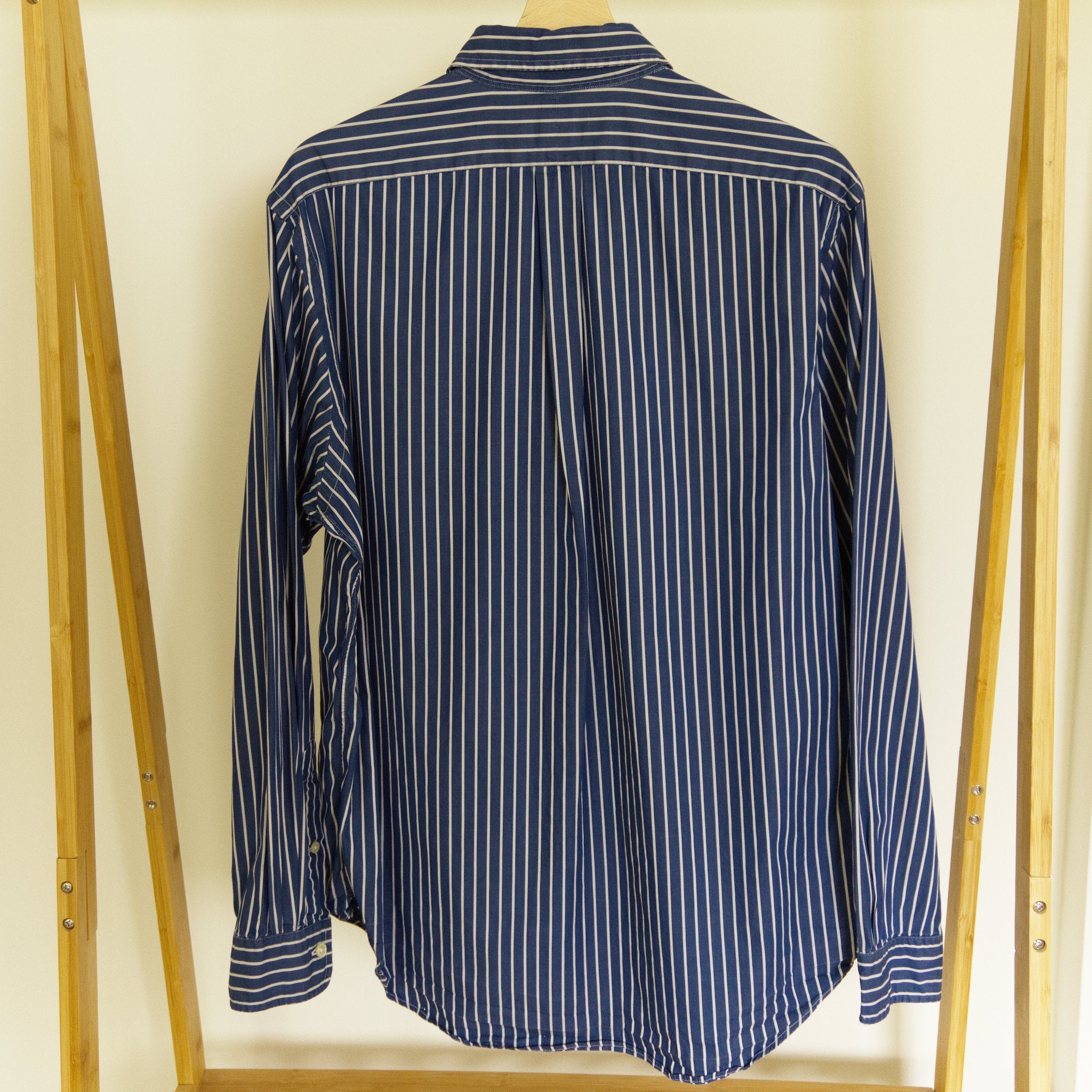 Polo Ralph Lauren, navy bengal-stripe shirt
