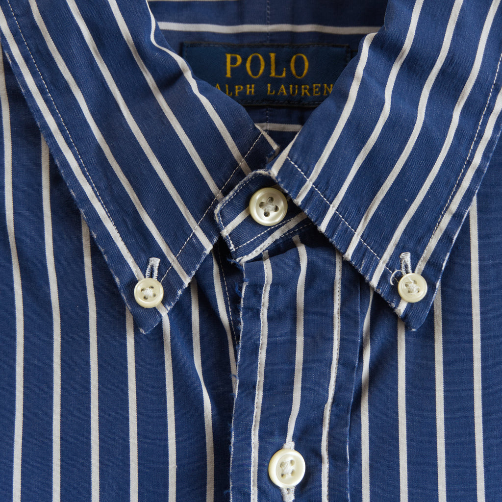 Polo Ralph Lauren, navy bengal-stripe shirt