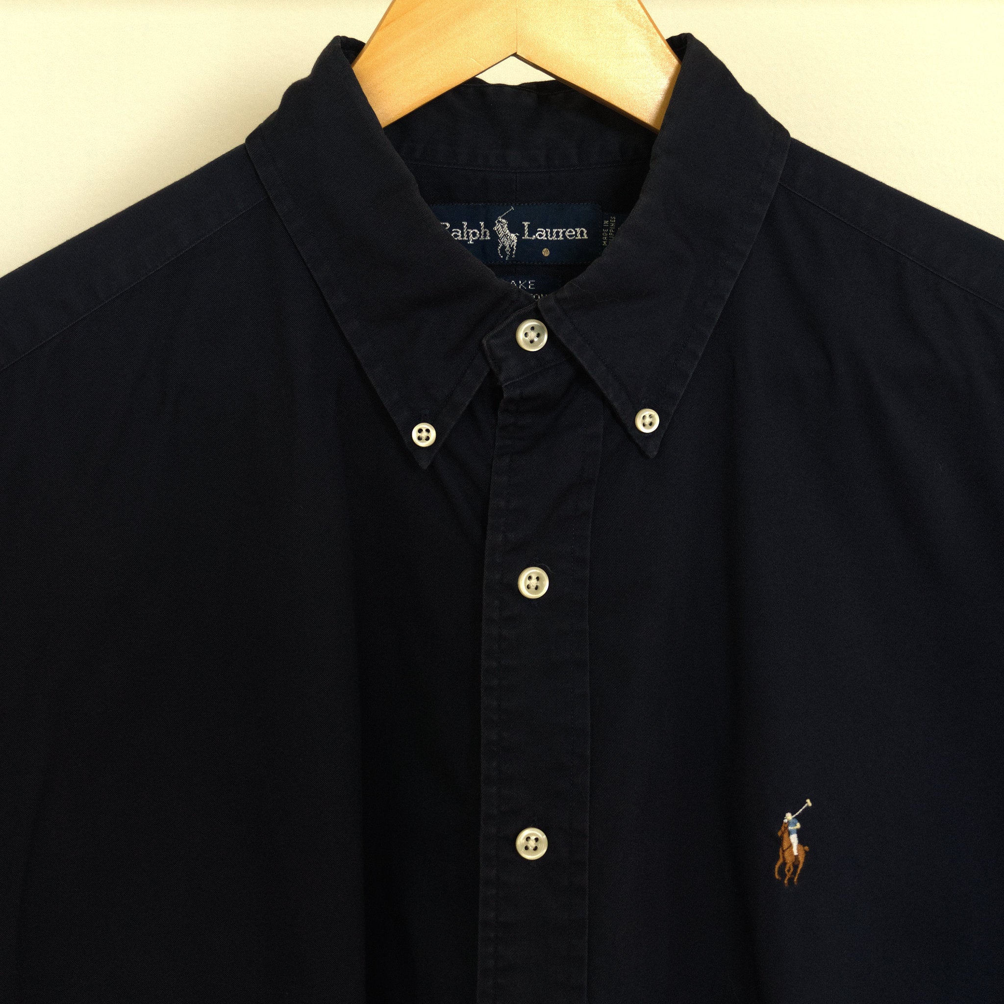 Ralph Lauren, navy short-sleeve shirt