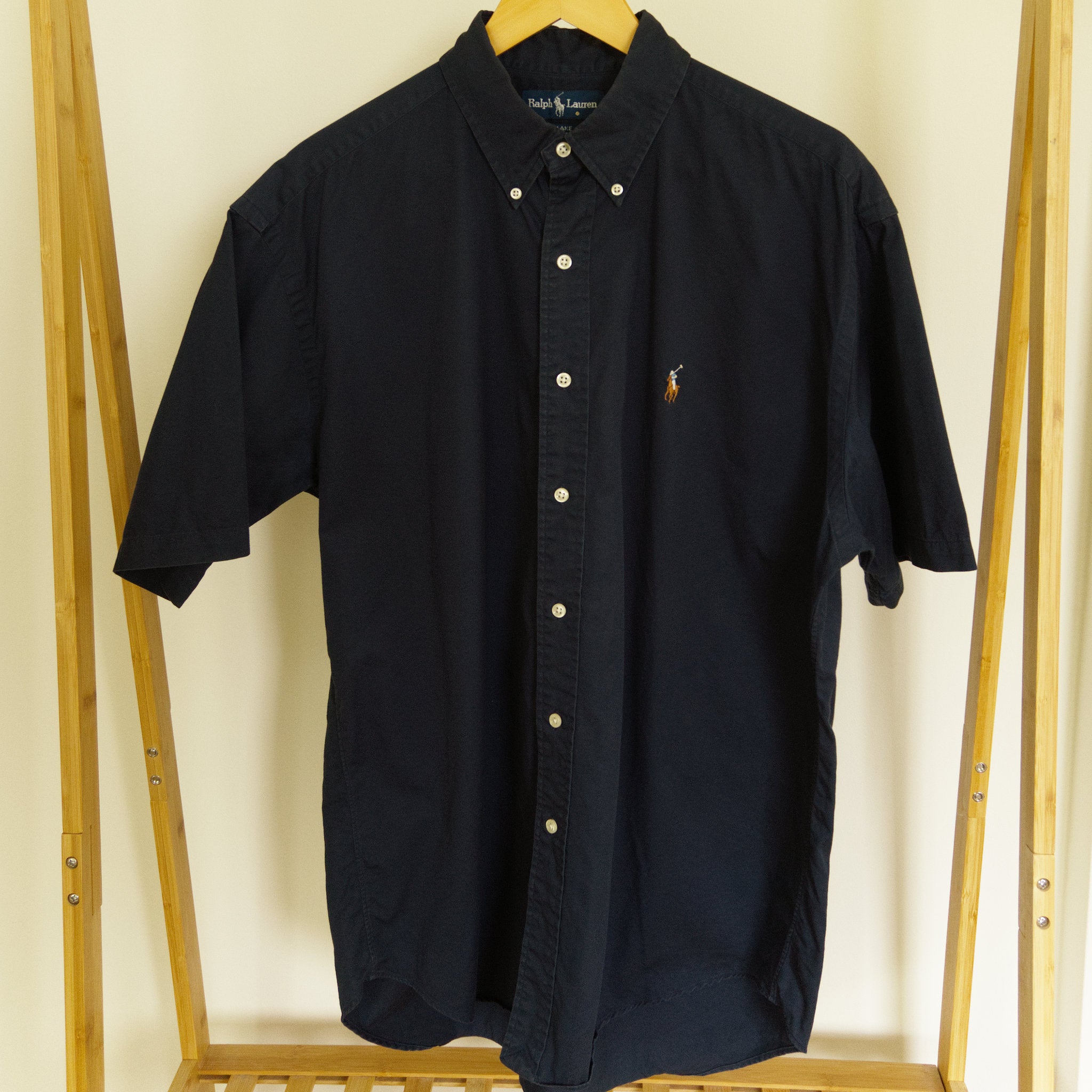 Ralph Lauren, navy short-sleeve shirt