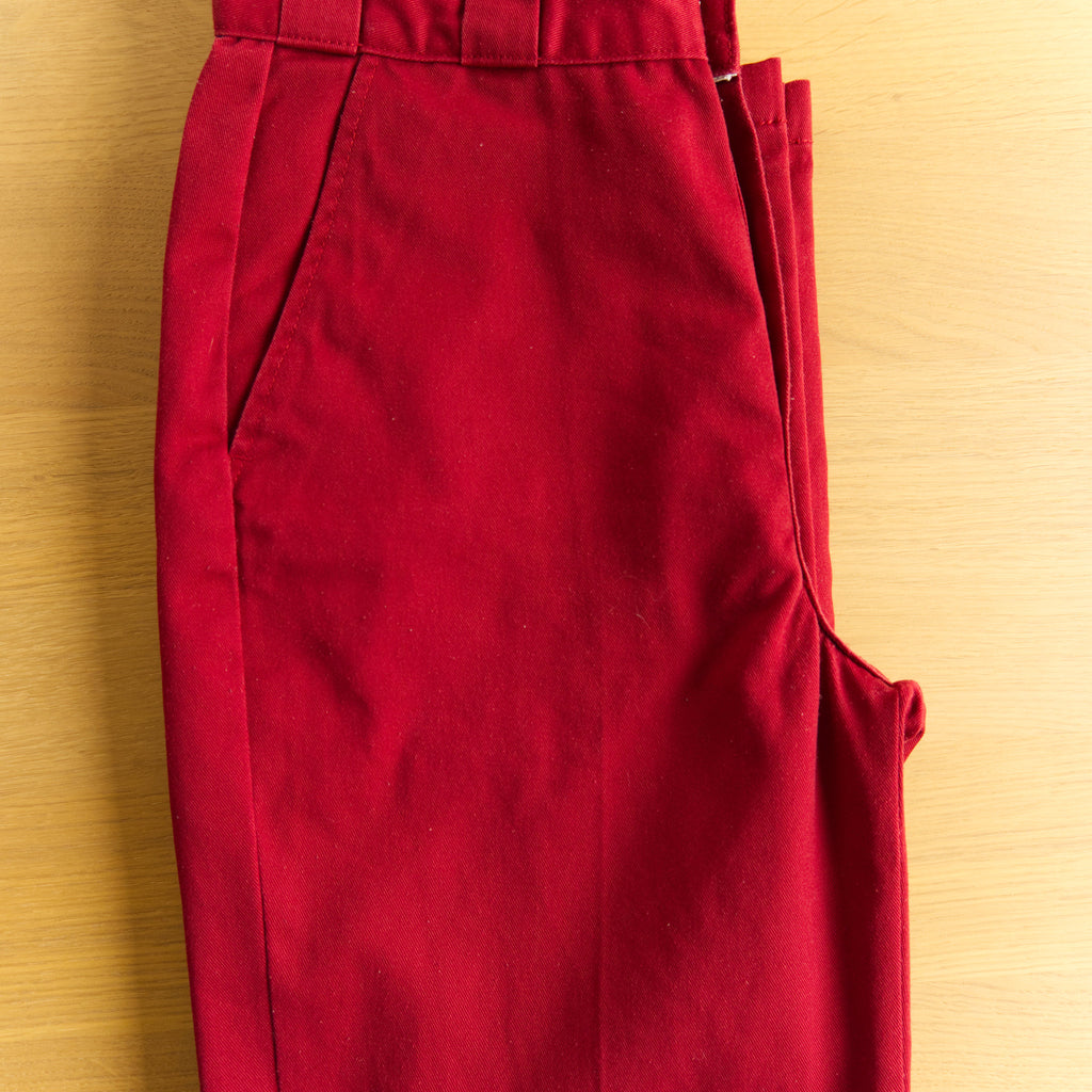 Dickies work trousers, burgundy, W28