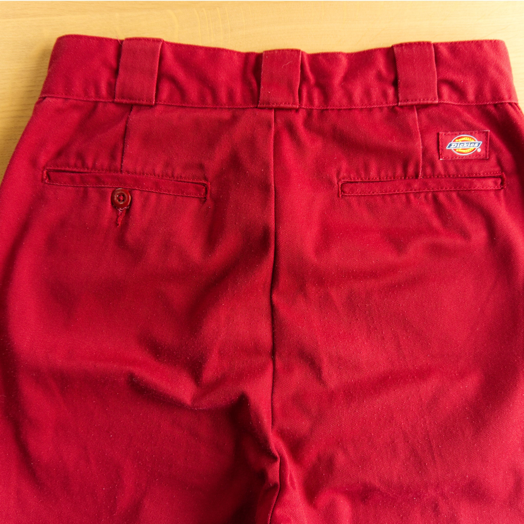 Dickies work trousers, burgundy, W28