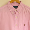 Ralph Lauren, pink university-stripe shirt