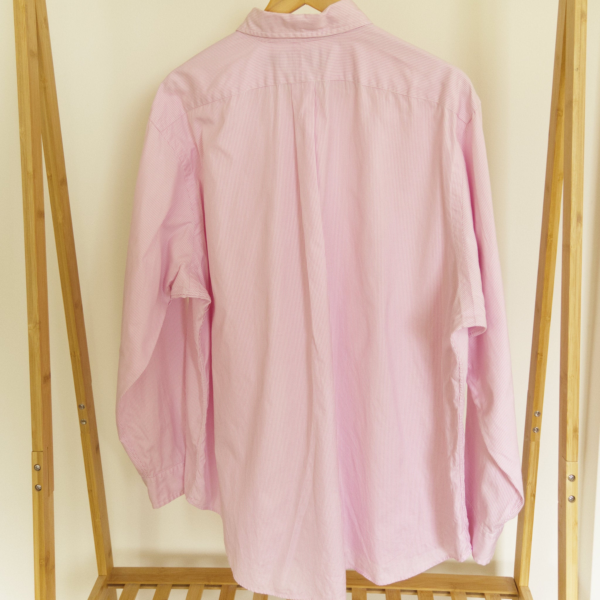 Ralph Lauren, pink university-stripe shirt
