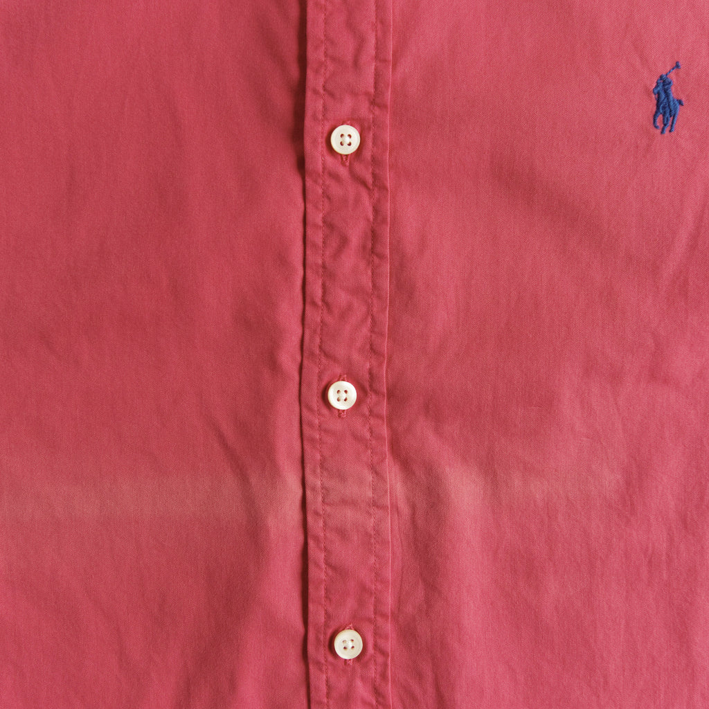 Ralph Lauren, coral button-down shirt