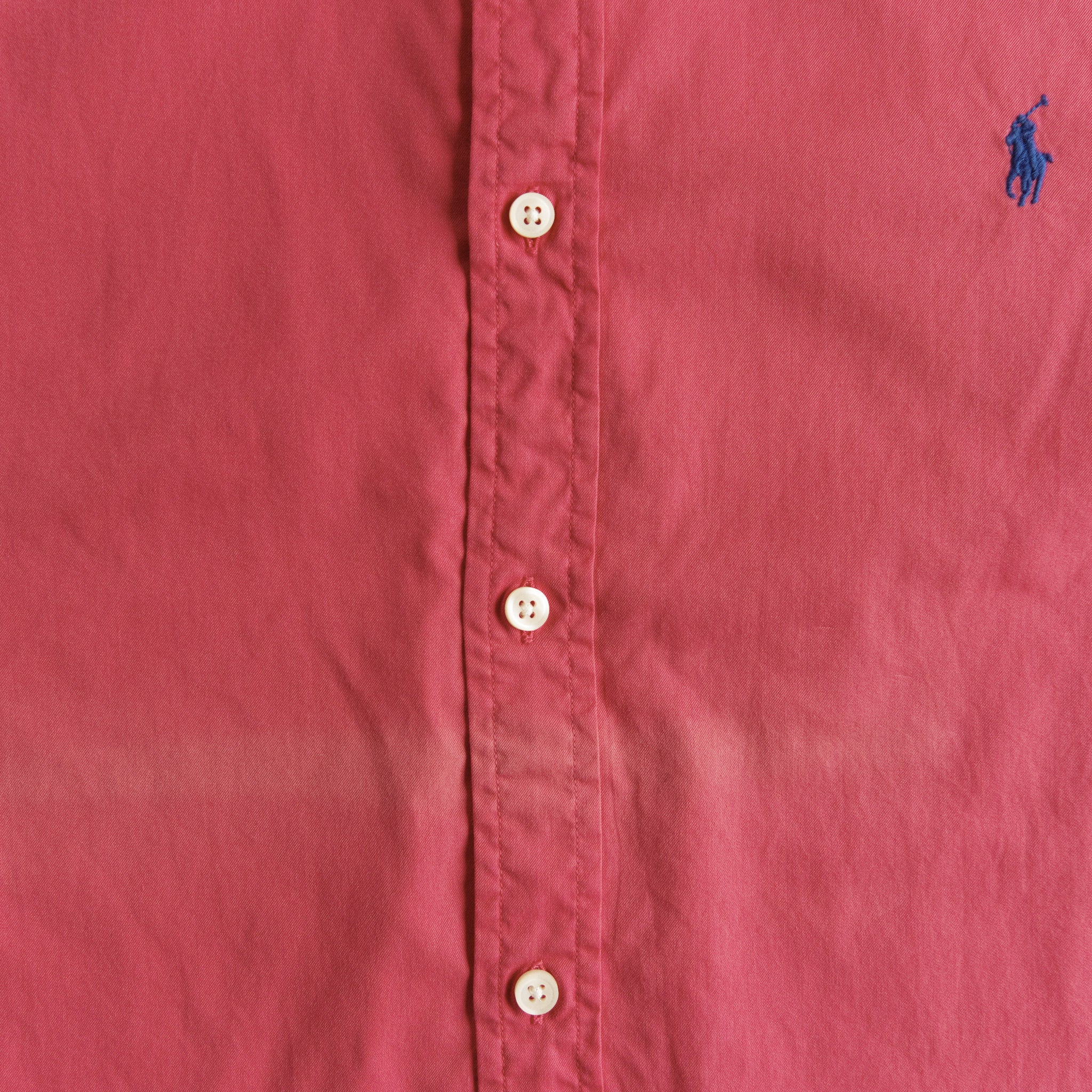 Ralph Lauren, coral button-down shirt