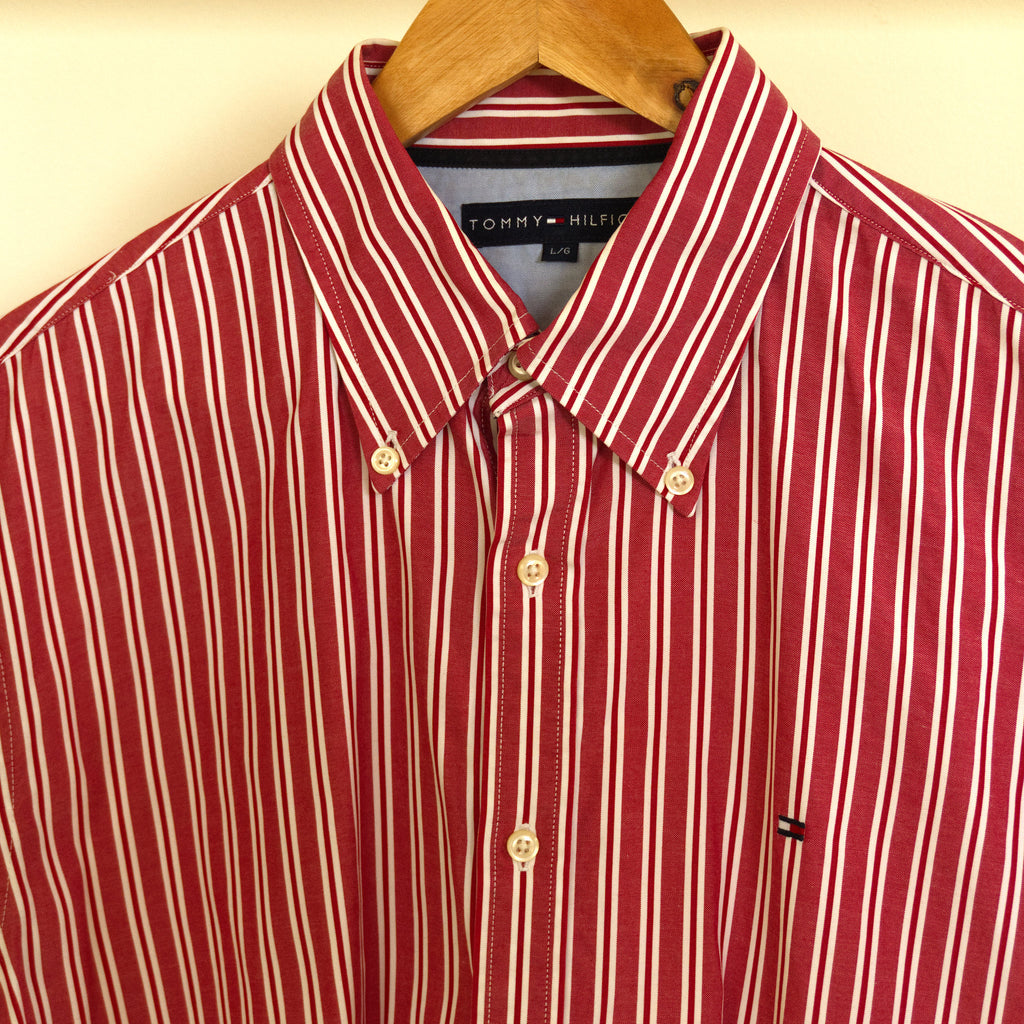 Tommy Hilfiger, red-striped button-down