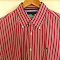 Tommy Hilfiger, red-striped button-down