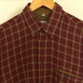 Haupt, checked shirt with contrast trim