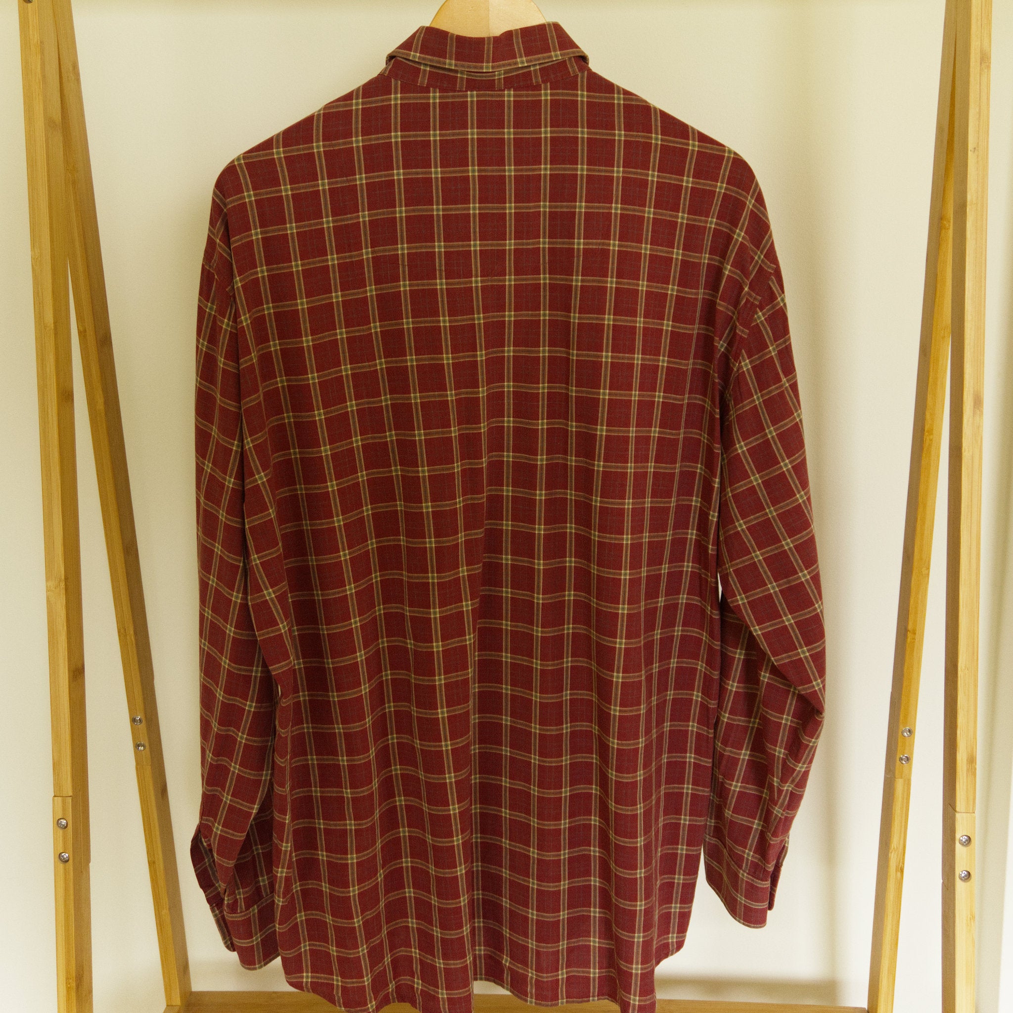 Haupt, checked shirt with contrast trim